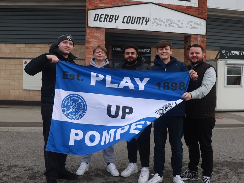 Pompey's trip to Derby County's Pride Park was their last on the road for 2025.