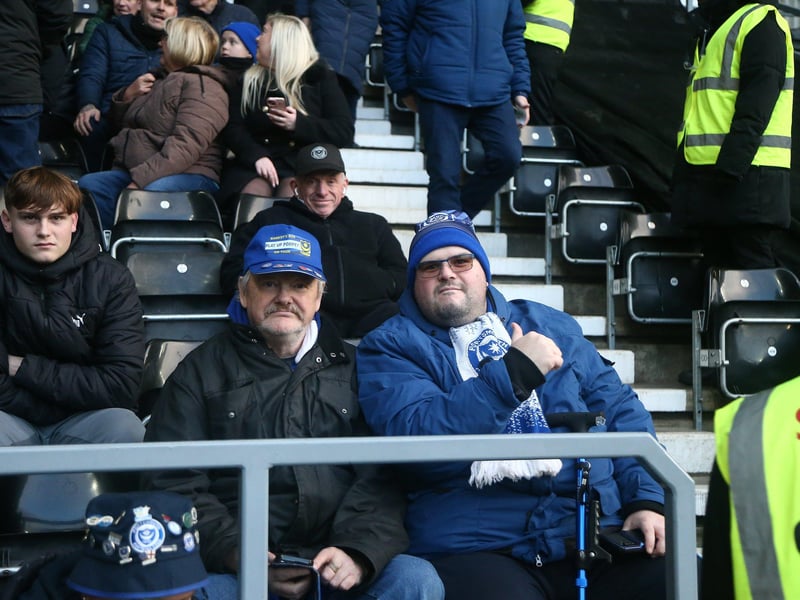 Pompey's trip to Derby County's Pride Park was their last on the road for 2025.

