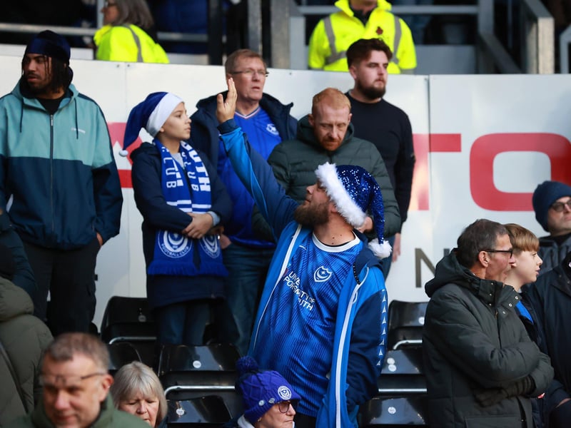 Pompey's trip to Derby County's Pride Park was their last on the road for 2025.