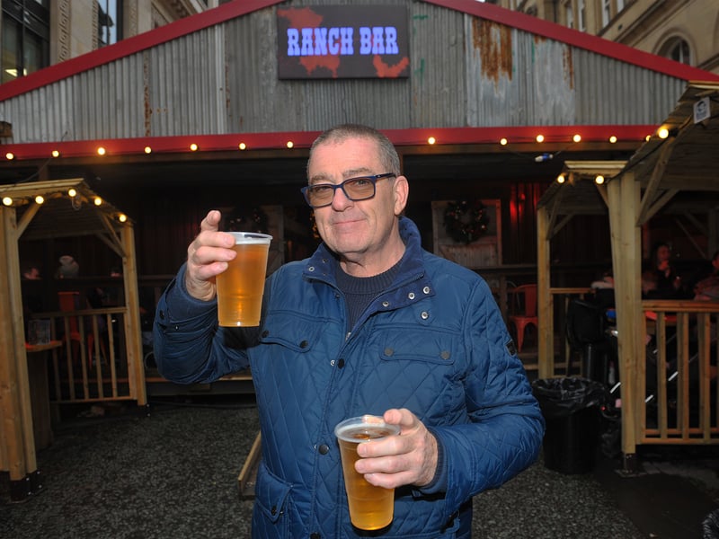Robert Woodcock, of Bramley, in The Ranch Bar which is shutting after today.