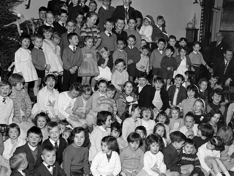 A Christmas Party for children of the staff of SMT in Fountainbridge in December 1964.