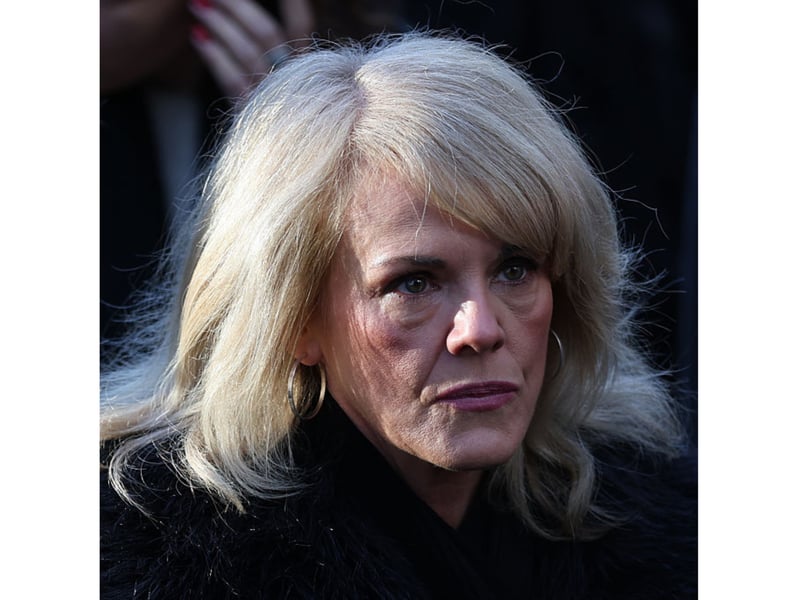 Coronation Street actress Sally Lindsay was at the funeral.