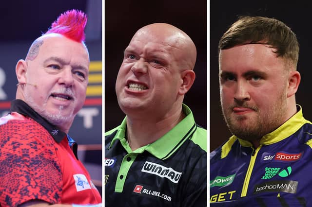 Three of the richest darts players on the planet.