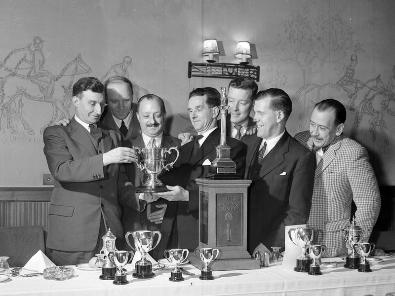 The Masonic Lodge Colinton and Currie Golf Club dinner and presentation of prizes in Barnton Hotel in February 1960.
