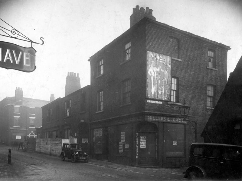 This view from November 1929 is looking towards Merrion Street. On the right is junction with St John's Place.