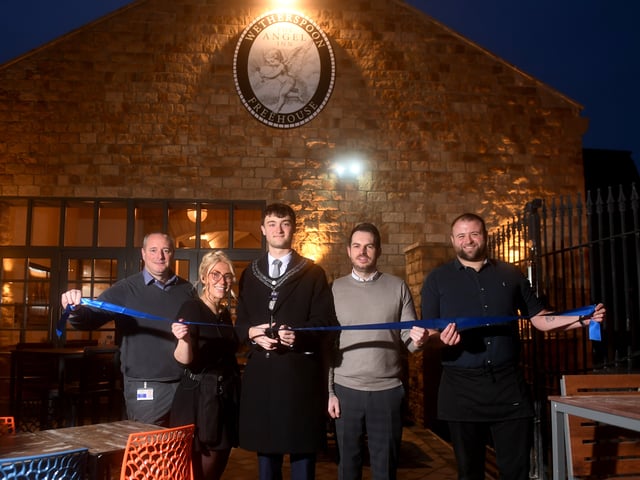 The team at new Wetherspoons pub in Wetherby The Angel Inn  officially opened the venue this morning.

