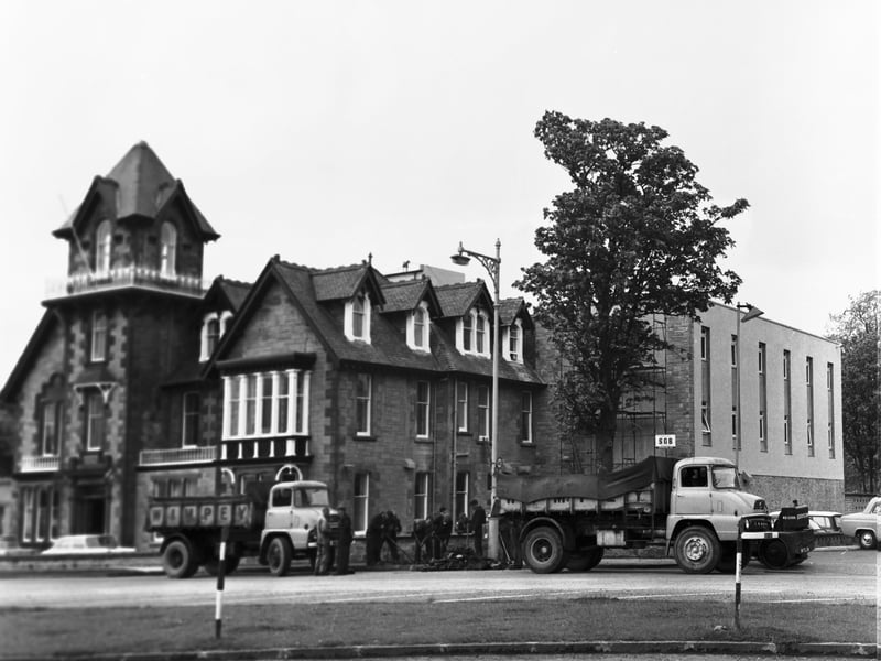 The exterior of the Barnton Hotel in May 1966 showing the new extension.