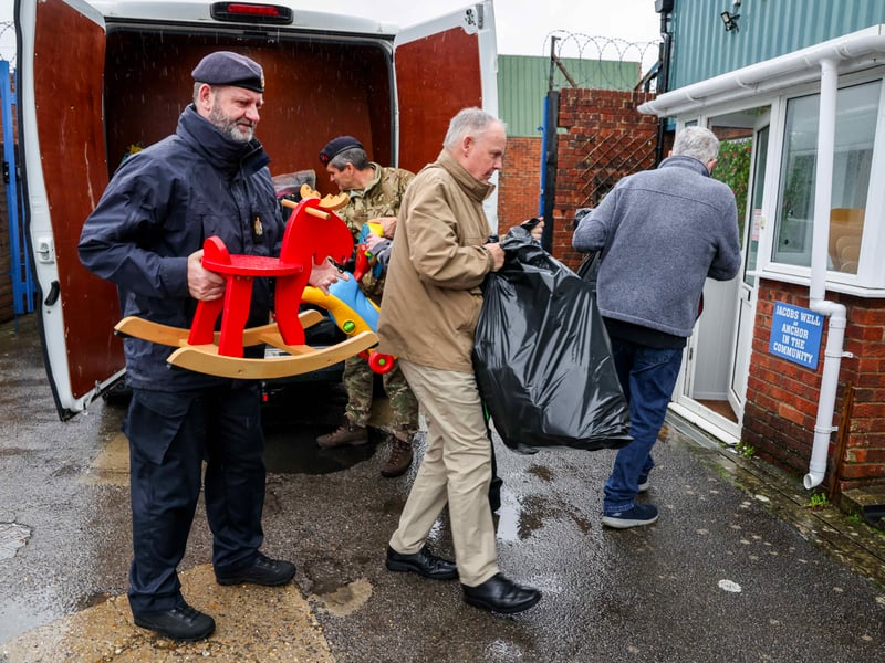 Generous donations of new and nearly new toys, books, and puzzles have been given to Jacobs Well Care Centre following a successful Toy Drive at HMS Sultan to support families facing hardship this Christmas.