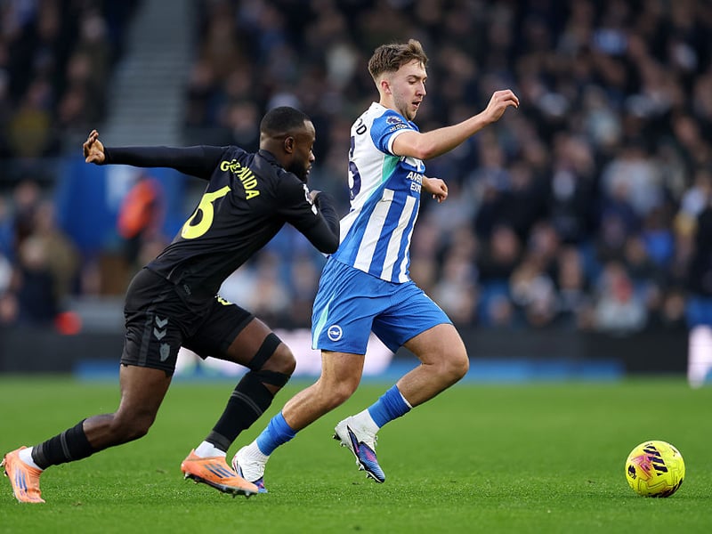 The England under-21 international will likely start as Carlos Baleba isat the AFCON