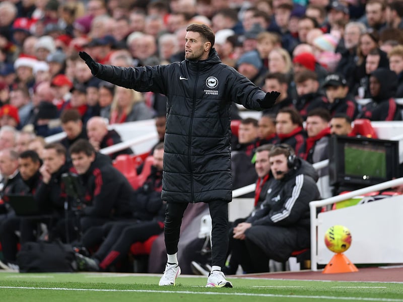 Brighton head coach Fabian Hurzeler has some tough decisions to make at Arsenal