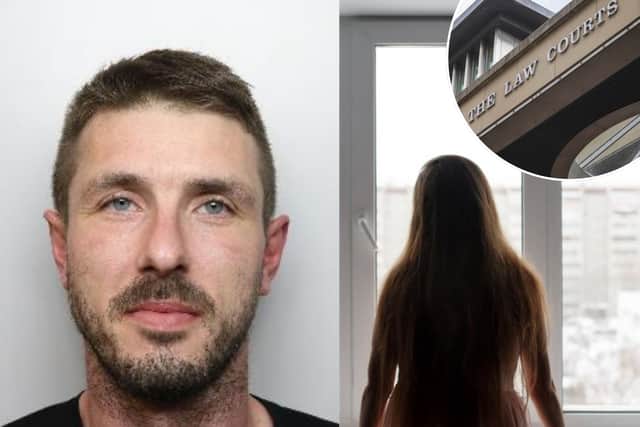 Ashley Ellison (left) was jailed for 34 months during a Sheffield Crown Court hearing held in March for the shocking violence after admitting a string of offences including sexual assault and actual bodily harm.
Now, after nine months behind bars, he is due to be released on December 30 and Evie* is concerned for her own safety - and the safety of other women too. Silhouette picture posed by a model