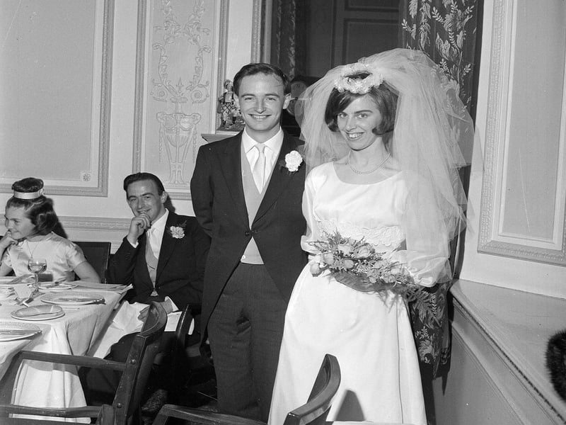 The Long-Dunnett wedding in Gilmerton Parish Church in October 1964.
