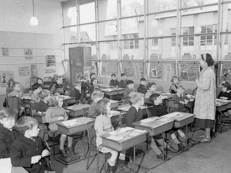 The Fernieside Primary School infant classroom in January 1953.