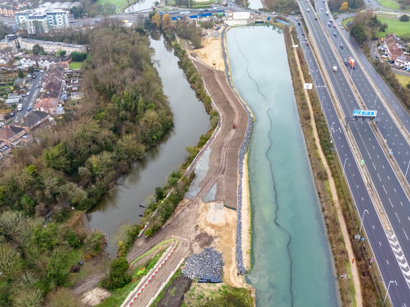 Ongoing sea defences work in Hilsea. Photos by Alex Shute