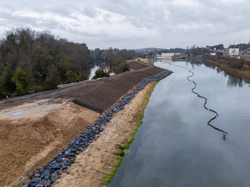 Ongoing sea defences work in Hilsea. Photos by Alex Shute