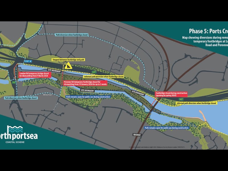 The footpath closures and diversions