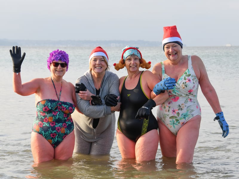 From L: Janet Hillier 63, Mandy Thomson 59, Nick Sterne 63, Sam Howard 58