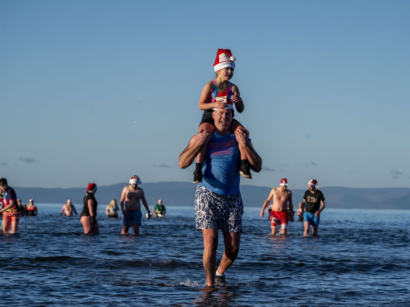 Dippers young and old took the plunge 