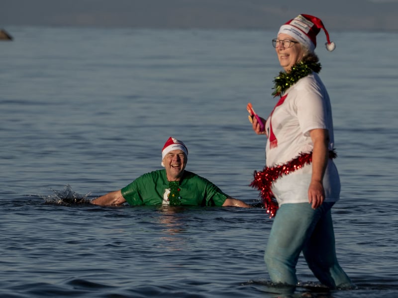 The charity sea swim is becoming more popular every year
