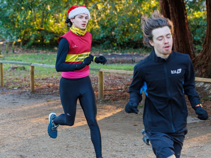 Runners taking on the Havant Parkrun on Saturday, December 27.
