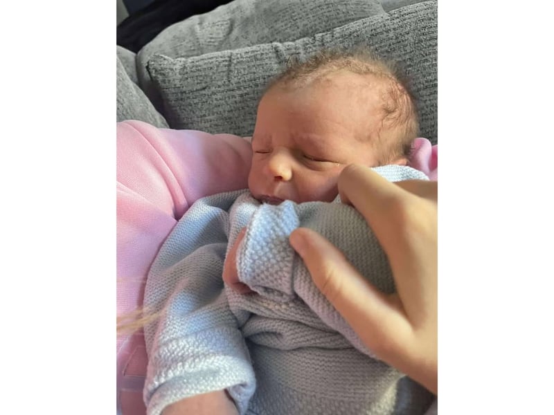 Freddie Francis Michael Bakes was born at 5.04pm on Christmas Day at QA, weighing in at 6lb 14oz. 