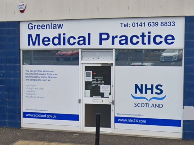 There were 82 responses from patients at Greenlaw Medical Practice in Newton Mearns, Glasgow, with 37% rating their overall experience as negative.