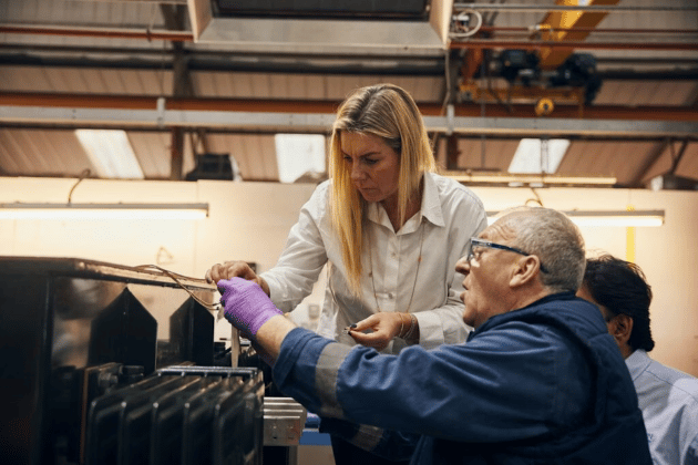 As the managing director and owner of Wilson Power Solutions, Erika Wilson has seen the family business thrive by providing essential infrastructure for solar farms and the EV revolution. Profits for the Leeds manufacturer have nearly doubled in the last year.