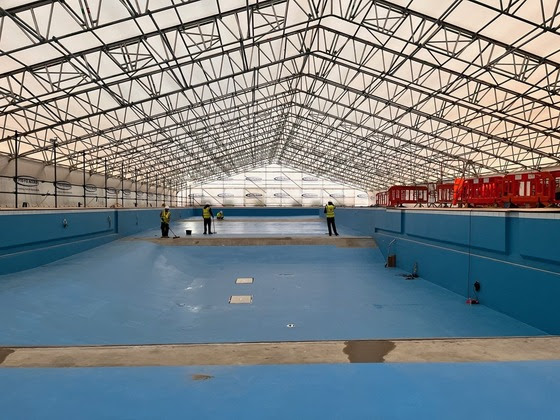 In the council's latest update regarding Hilsea Lido, it said the pool has almost been fully painted. 