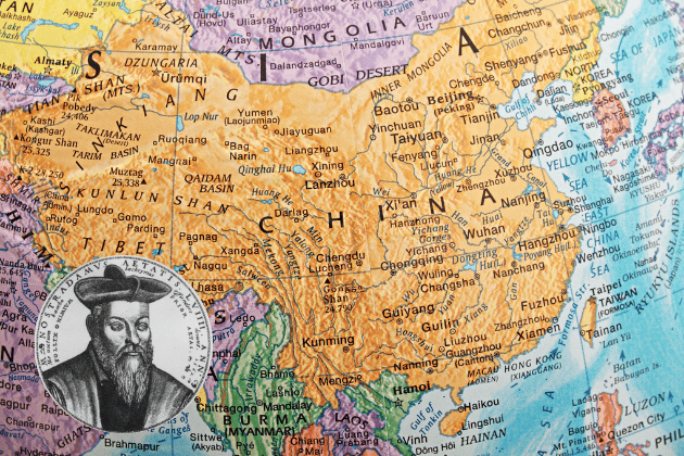 Mentioned alongside the sea war, the "Red Adversary" is often interpreted as a rising superpower in the East. Nostradamus suggests 2026 will be the year this power "puts the great Ocean in dread," shifting the global balance of power.