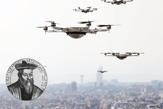 A cryptic verse mentions a "swarm arising by night" that darkens the sky. While it sounds like an ancient plague, tech-fans believe this refers to 2026’s breakthrough in autonomous drone swarms used for both delivery and defence.