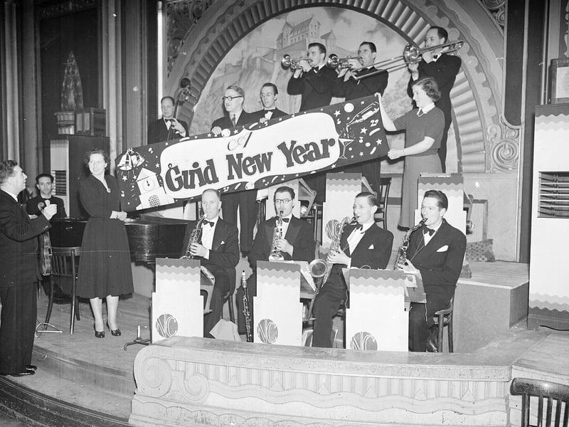 Tim Wright and his band play a Hogmanay party in Edinburgh in 1950.