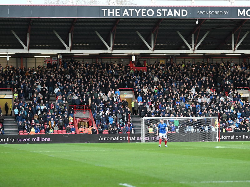 Pompey fans had an away trip to Bristol City to navigate on New Year's Day.
