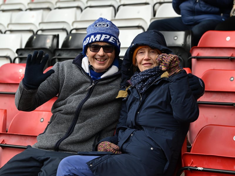 Pompey fans had an away trip to Bristol City to navigate on New Year's Day.