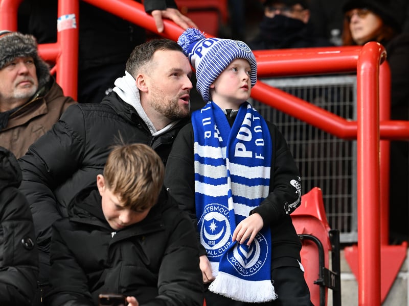Pompey fans had an away trip to Bristol City to navigate on New Year's Day.
