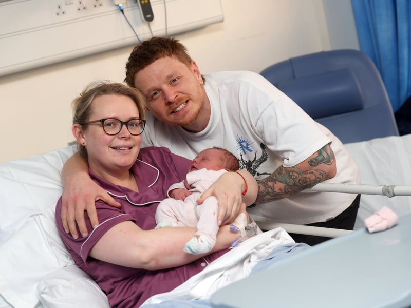 Devon Pope and her partner Kieran Olford welcomed a gorgeous little girl born at 6.04am on New Year's Day 2026. 


Picture: Sam Stephenson.