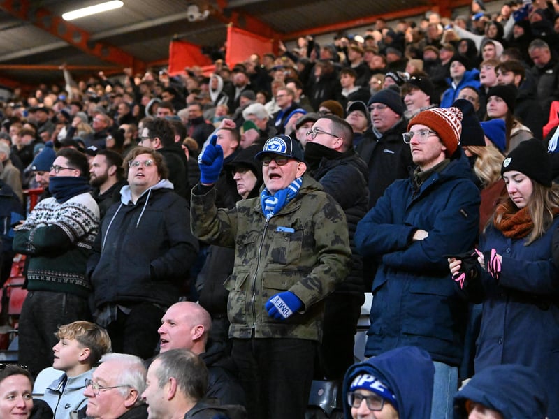 2,464 Pompey fans made the trip to Bristol City's Ashton Gate on New Year's Day.