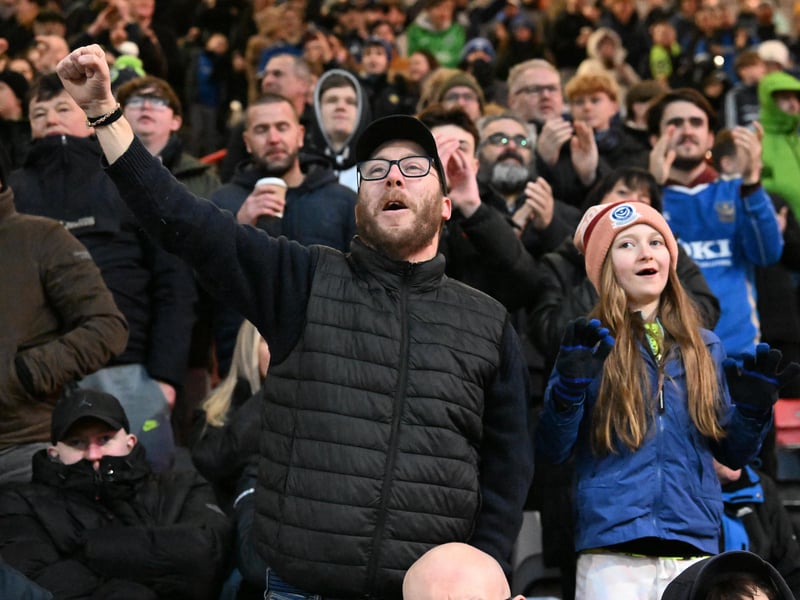 2,464 Pompey fans made the trip to Bristol City's Ashton Gate on New Year's Day.
