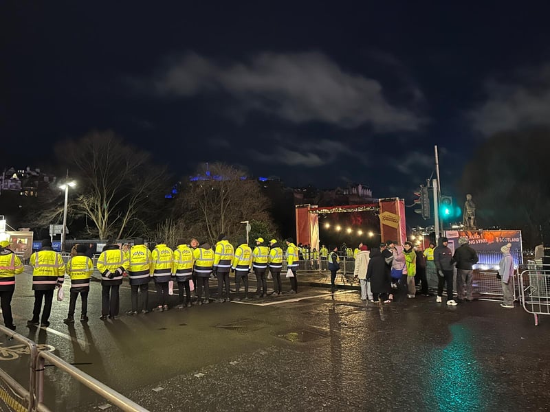 The event was only possible with an army of workers, keeping people safe and happy.