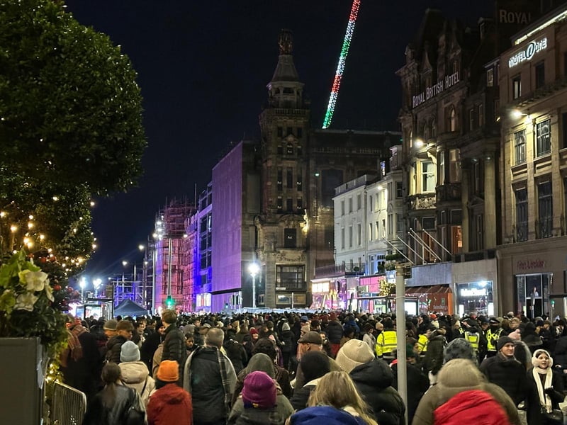 Thousands and thousands of people gathered together in the Capital last night. 