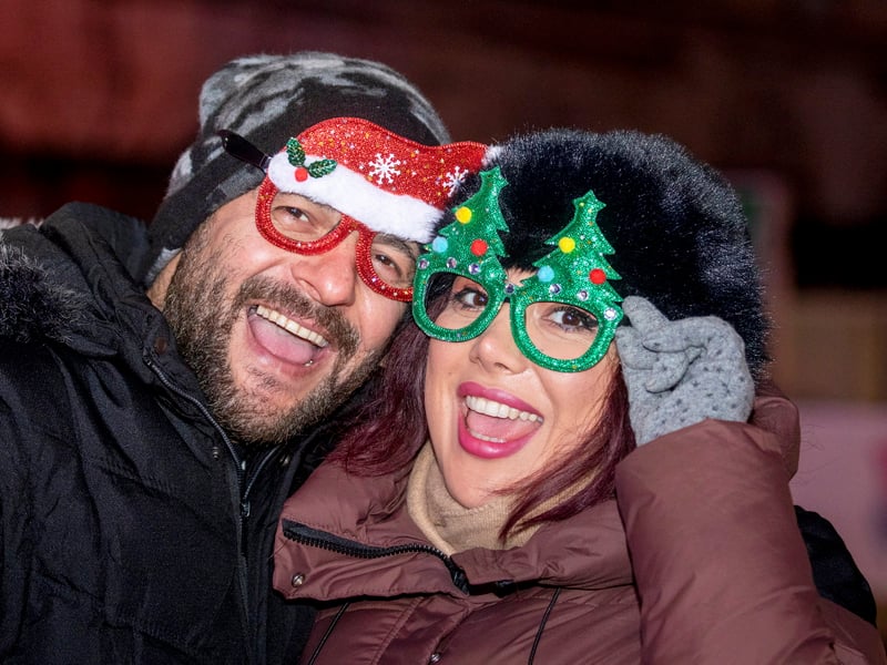 Nilo Latfi and Reza Shi from Iran celebrate Hogmanay with big smiles!