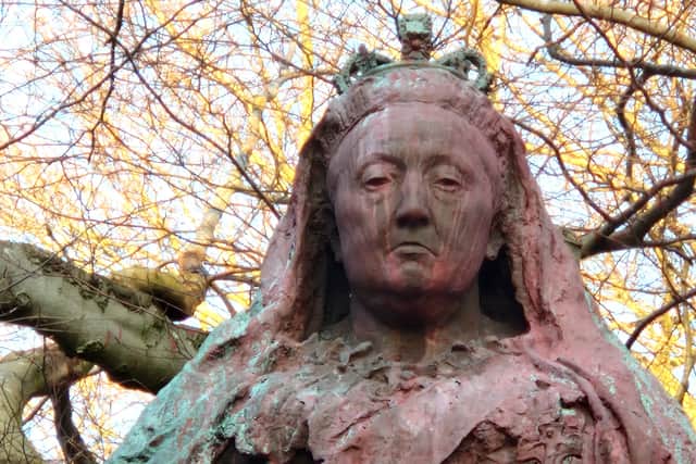 Queen Victoria in Endcliffe Park was vandalised in December.