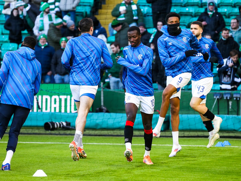 Mohamed Diomande - 7 (on a half-time for Aasgaard and made a real difference as Rangers went on to turn the game around).
James Tavernier - N/A (Late sub)
Bojan Miovski - N/A (Late sub)