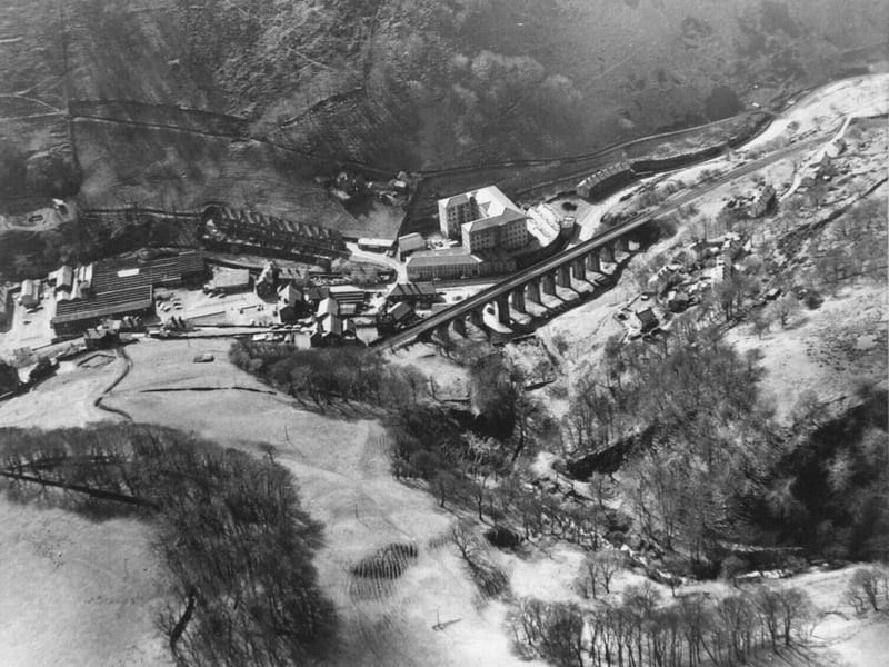 A bird's eye of the town in November 1980.