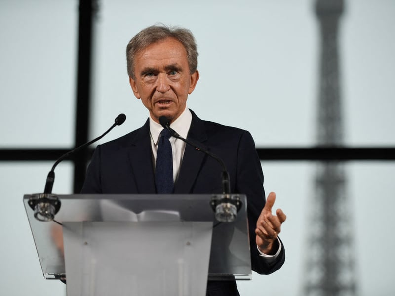 As recently as 2024 French luxury goods titan Bernard Arnault topped the world billionaires ranking but he's now dropped to sixth, with wealth of 'just' $192.4 billion - down from $195.1 billion last January. His money comes from the conglomerate LVMH which owns a host of global brands like Louis Vuitton and Sephora.