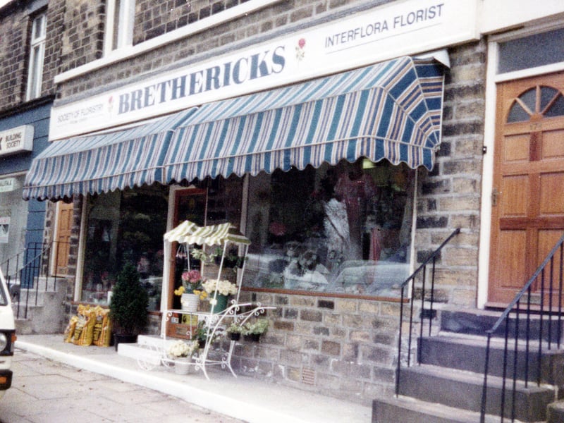 Brethericks florists shop at no 180 Harrogate Road pictured in May 1985.