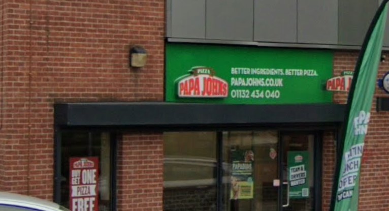 Papa John's at Unit 1, 98 Belle Vue Road, Woodhouse, was rated on December 3.