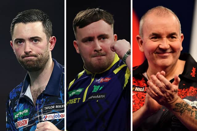 Three of the richest darters in history.