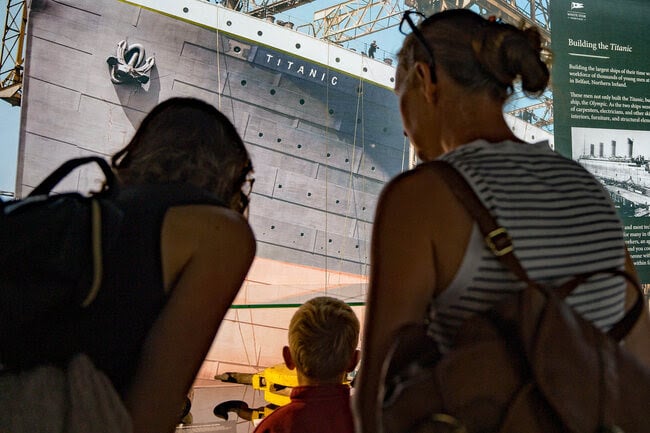 The story of the Titanic has come home to Liverpool, with the new Titanic in Focus exhibition staged at the former headquarters of the White Star Line.
Featuring artefacts including a Titanic deck chair, the largest surviving section of the Grand Staircase, and a sheet of music belonging to bandleader Wallace Hartley, the exhibition runs until March 10.