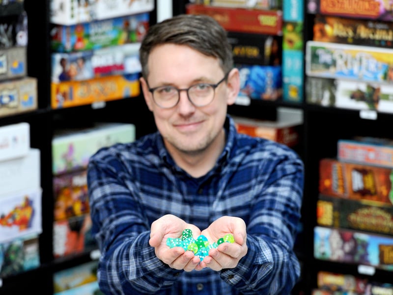 David Straw opened Diceheads in Coates Road, Gosport, last month. The new gaming cafe has a library of over 300 board games and multiple tables for Warhammer and D&D. 

Pictured: David Straw

Picture: Sarah Standing (020126-3869)