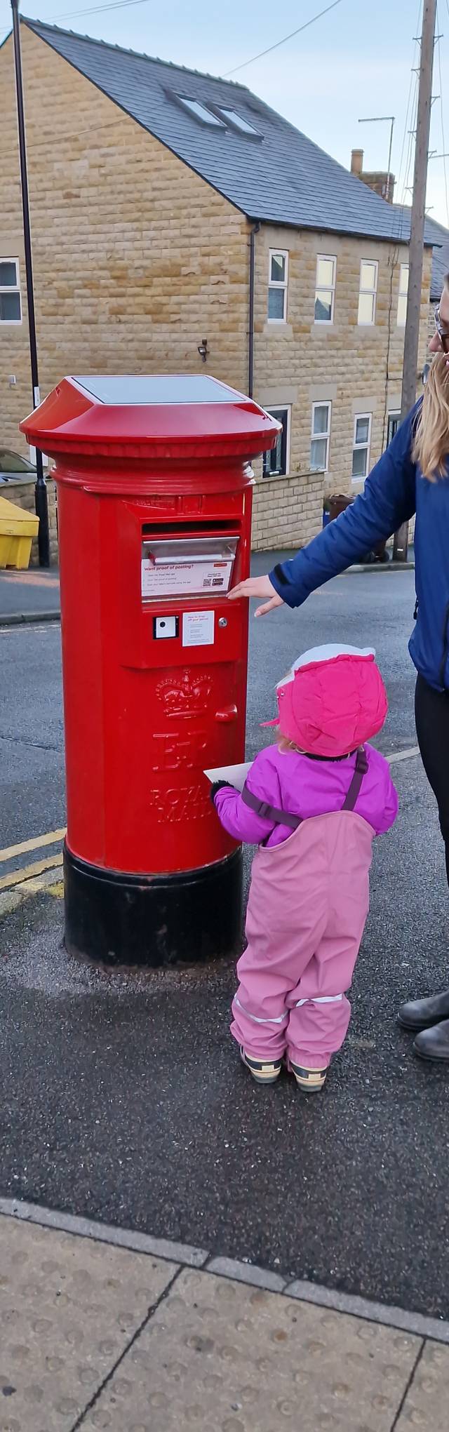 This is one of the first new style pillar boxes to be put in place in Sheffield, ext to South Road, Walkley. Photo: Iconic Media